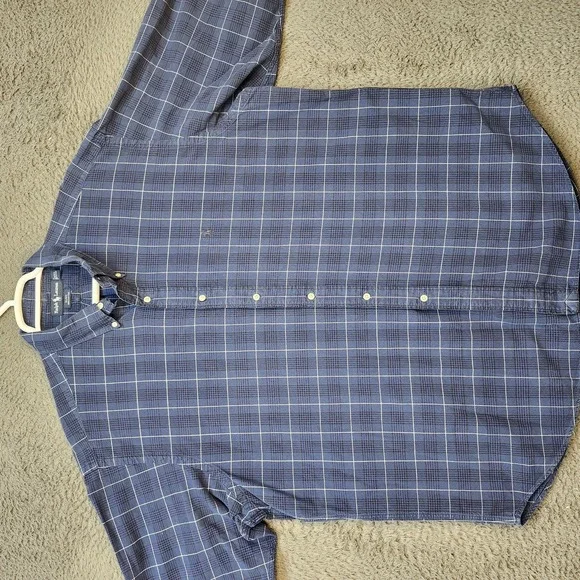 Ralph Lauren Shirt Mens 2XL Blue Plaid Blake Button Down Long Sleeve Polo Pony - Picture 2 of 9
